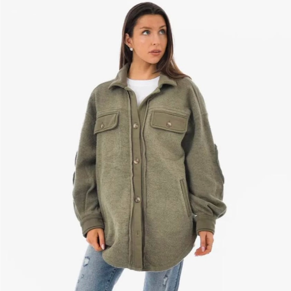 RD Style Lexi Fleece Shacket for Women
